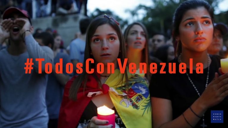 Human Rights Watch lanzó campaña para llamar la atención sobre Venezuela