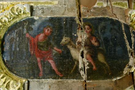 Restauración de pinturas dañadas por 19S