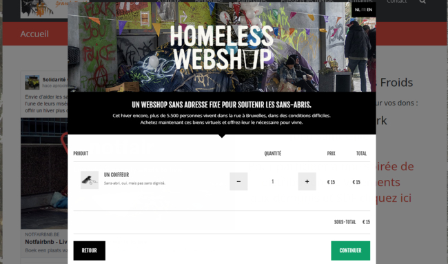 Campaña de RSE para los indigentes