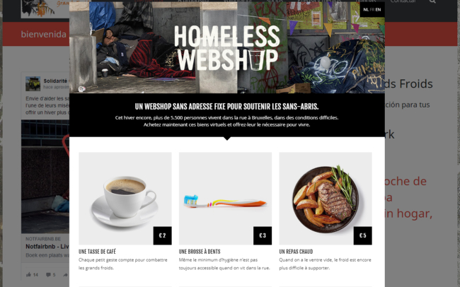 Campaña de RSE para los indigentes