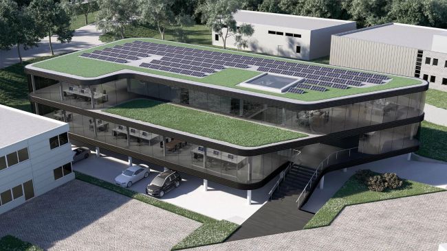 energia 100% generada con paneles solares, cruz azul, cooperativa la cruz azul, edificios con paneles solares, arquitectura sostenible, certificacion leed, construccion sostenible en mexico, greenbuild mexico 2018
