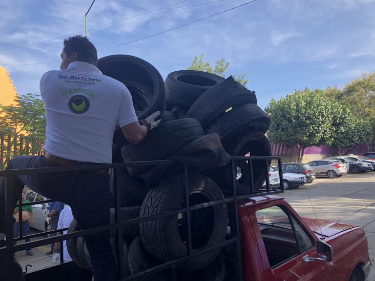 Bridgestone y la Secretaría de Desarrollo Sustentable del Estado de Morelos recolectan 46 toneladas de llantas usadas