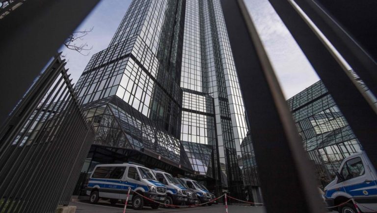 Deutsche Bank en presunto lavado de dinero; policía alemana registra sus oficinas
