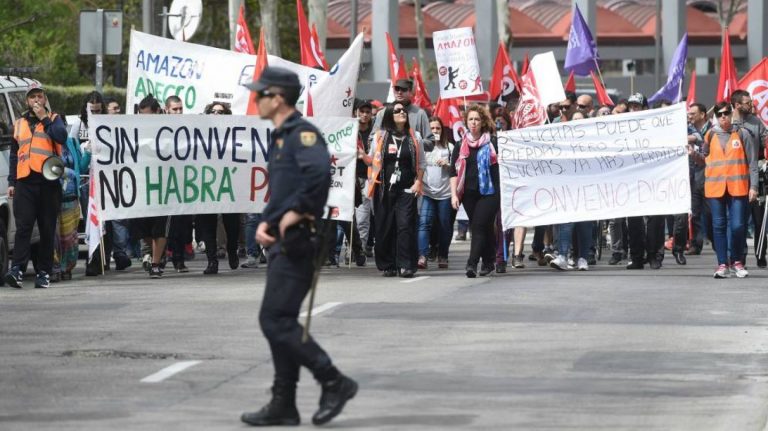 Huelga en Amazon en Black Friday; 620 trabajadores participan