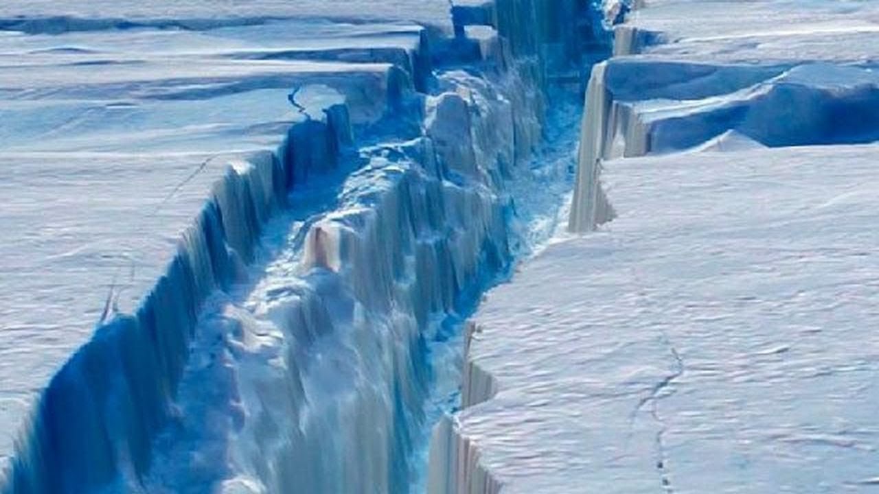 Deshielo en la Antártida por cambio climático