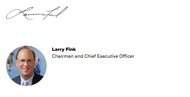la carta de Larry Fink 2019