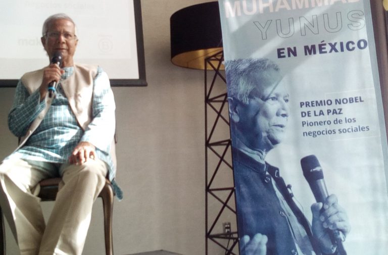 Qué dijo Muhammad Yunus en su visita a México