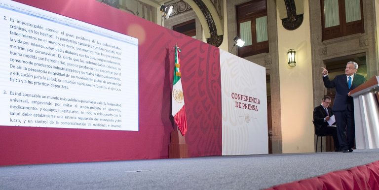 AMLO pide un mundo post-COVID-19 con mayor responsabilidad social