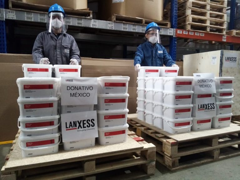 LANXESS México dona media tonelada de desinfectante concentrado efectivo contra COVID-19 para hospitales en México