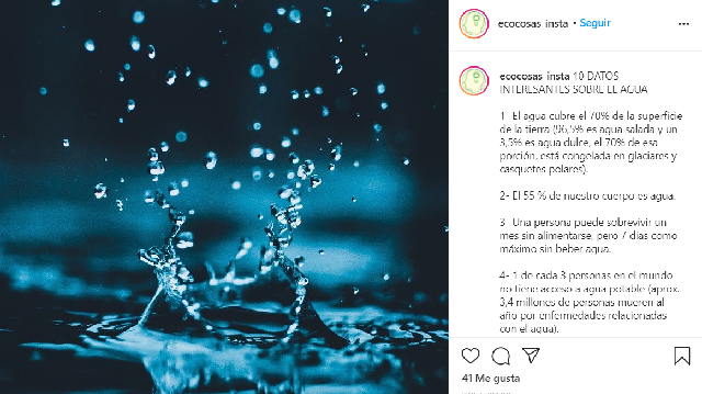 cuentas de Instagram que hablan sobre el agua