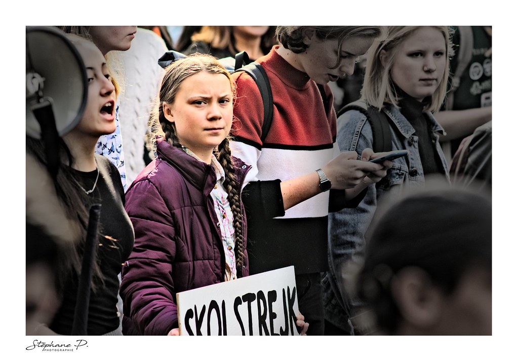 "Greta Thunberg, Paris (France), 22 février 2019" by stephane_p is licensed under CC BY-NC-ND 2.0