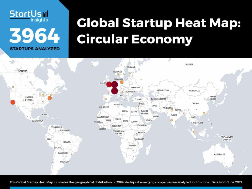 Mapa de tendencias de economía circular global