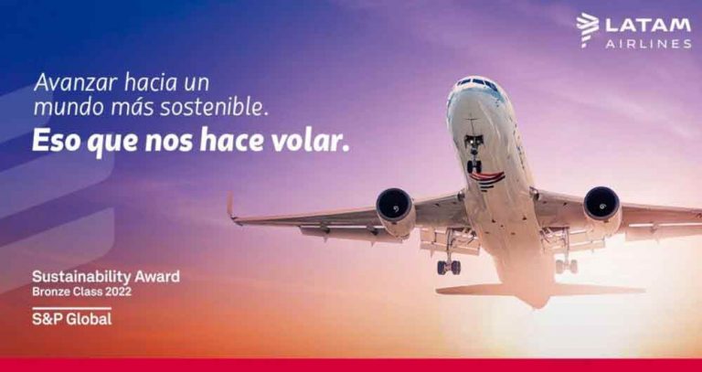 LATAM Airlines reconocida como la aerolínea más sostenible de América
