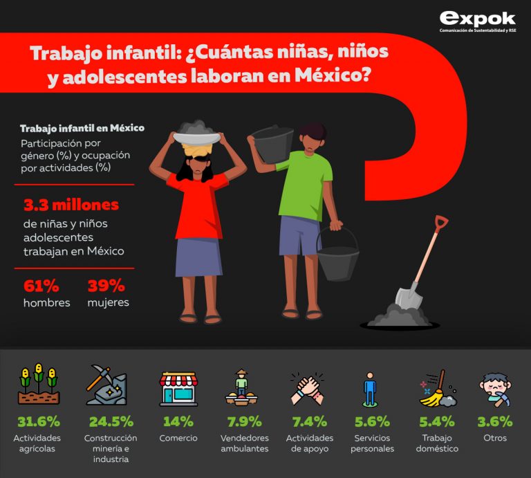 ¿En qué trabajan los niños en México?