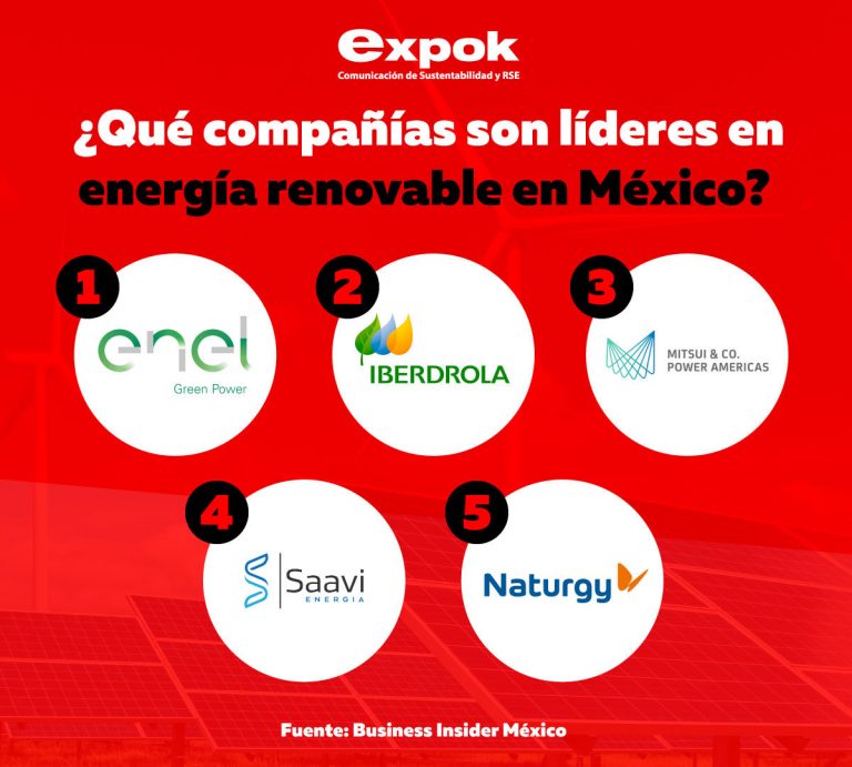 ¿Qué compañías son líderes en energía renovable en México?