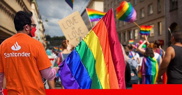 Santander México se colorea de diversidad e inclusión en la Marcha LGBT 2022