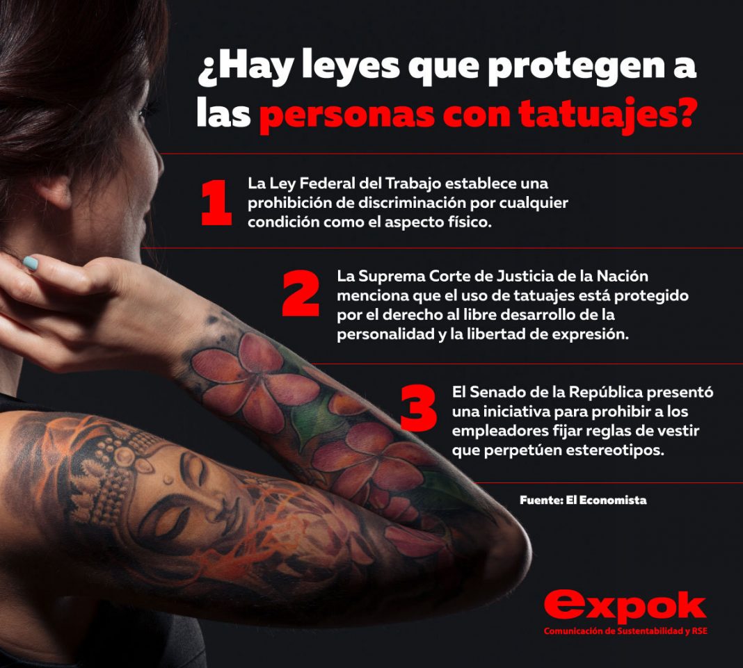 En México existen leyes que protegen a personas con tatuajes.
