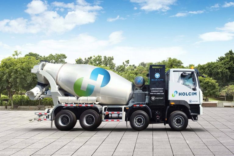 Primer camión mezclador eléctrico de concreto en Latinoamérica de Holcim México
