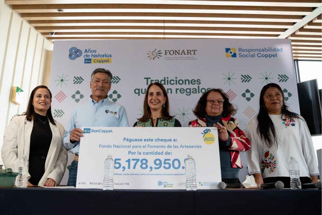 Apoya Grupo Coppel a comunidades de artesanos