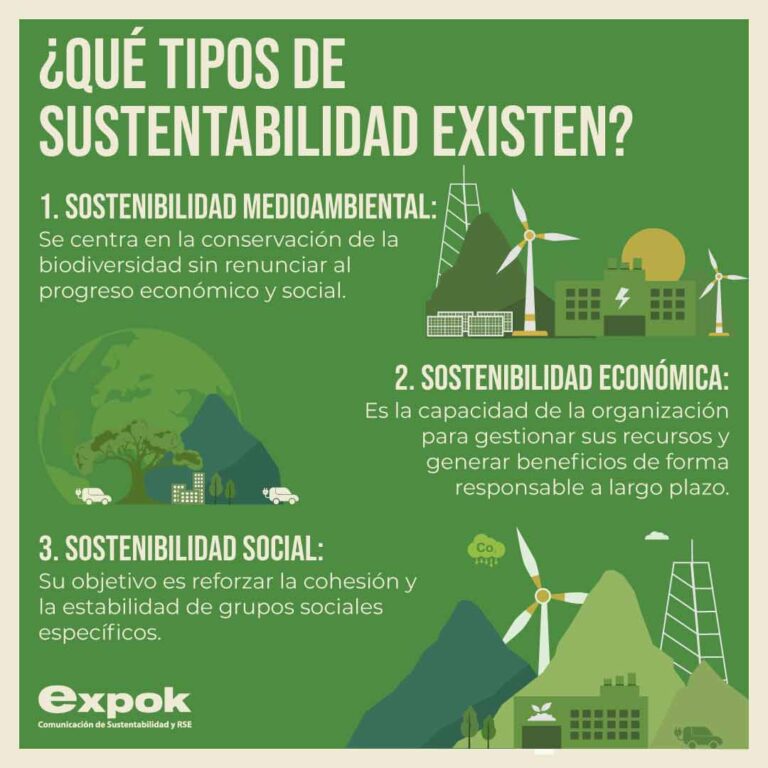 ¿Qué tipos de sustentabilidad existen?