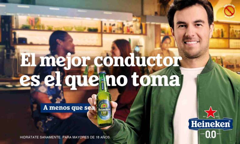 Checo Pérez se alía con Heineken 0.0 y LePub México para protagonizar nuevo experimento social