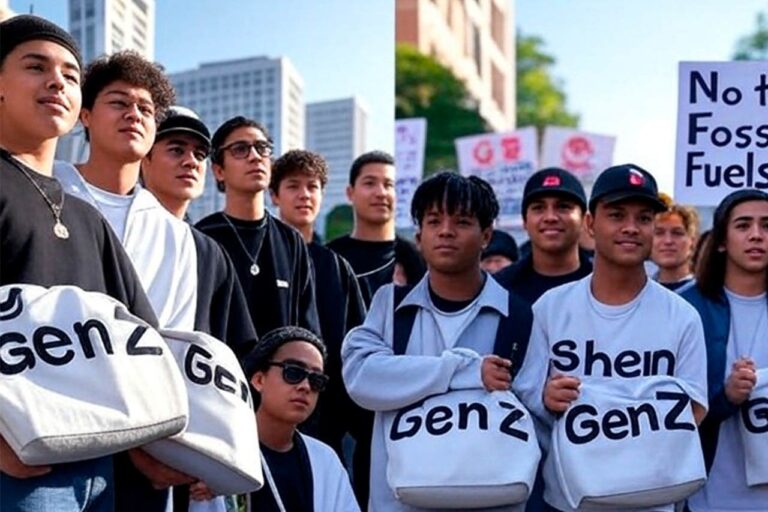 Fósiles no, fast fashion sí: la contradicción verde en la Gen Z