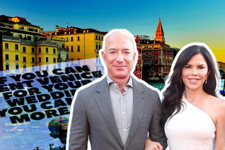 Greenpeace se suma a protestas por la boda de Bezos: señalan daño ecológico en Venecia