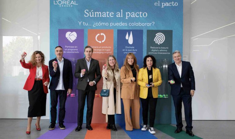 L’Oréal Groupe, Forética, Empresas por la Movilidad Sostenible, StepByWater y Volies se unen para lanzar “El Pacto”