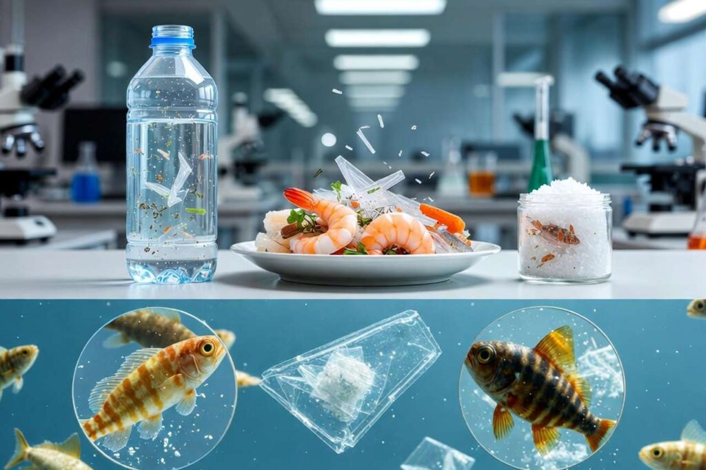 Microplásticos en la cadena alimentaria