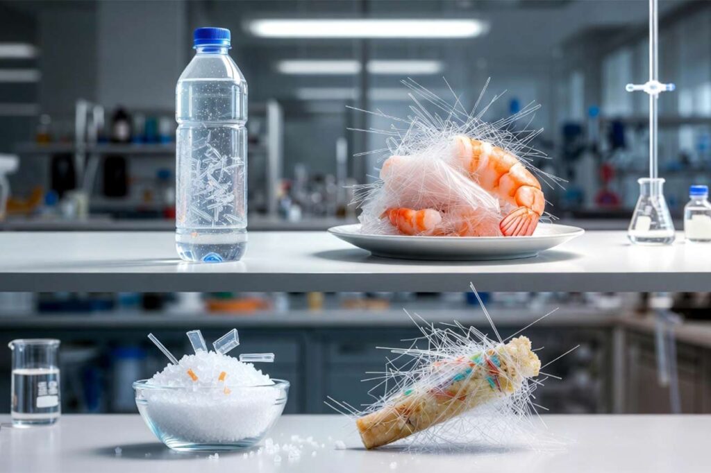 Microplásticos en la cadena alimentaria