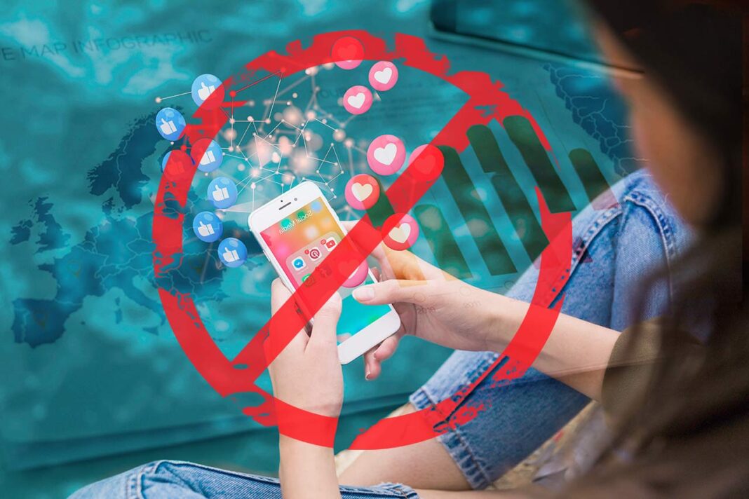 países que ya restringen redes sociales