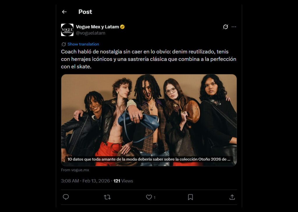 sustentabilidad de Coach