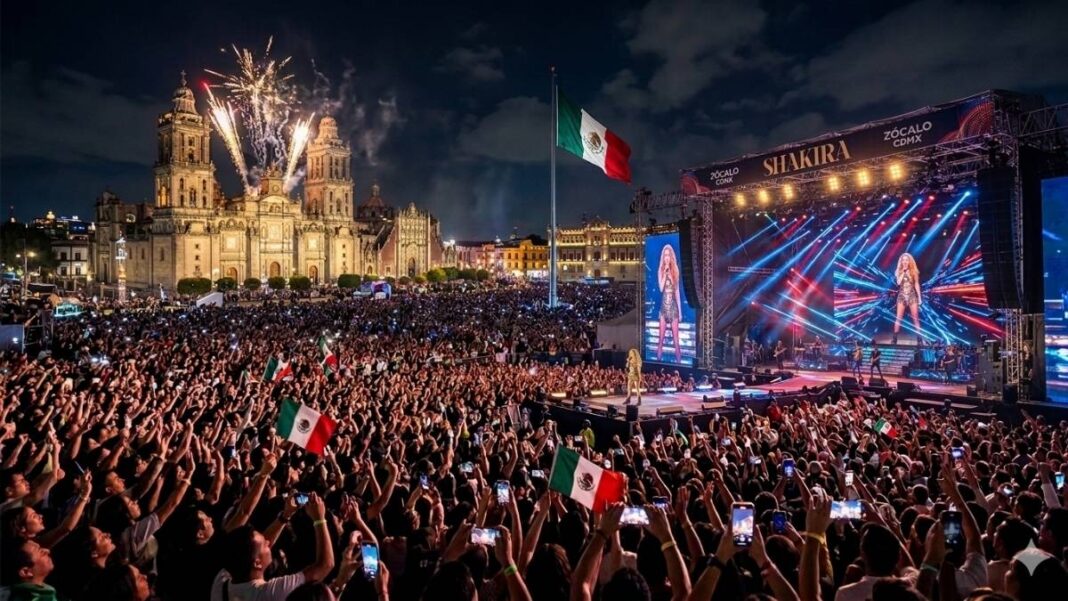 quién pago el concierto de Shakira en CDMX