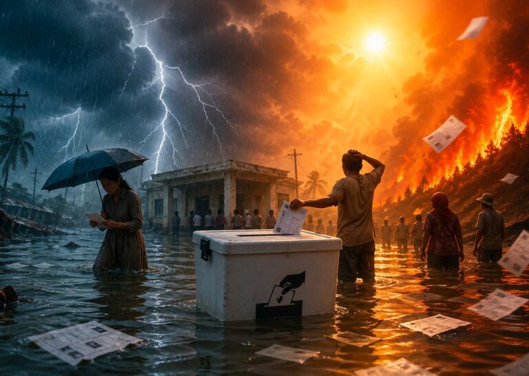 Olas de calor, inundaciones e incendios ya amenazan a la democracia, ¿la razón?