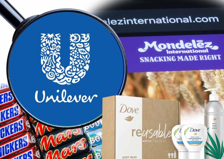 ¿Empaques sostenibles o greenwashing? Señalan a Unilever, Mondelez, Mars, Kraft Heinz