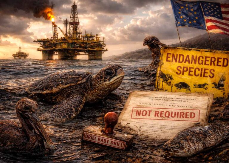 Petroleras del Golfo de México quedan exentas de proteger especies en peligro de extinción