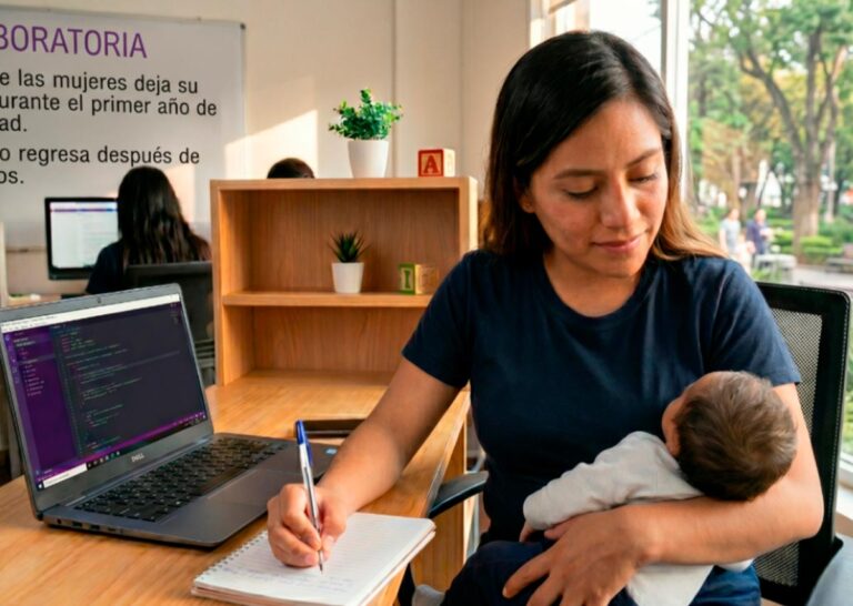 Por trabajos humanos que permitan maternar: 24% de las mujeres deja su trabajo durante el primer año de maternidad