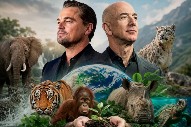 DiCaprio y Bezos lideran inversión millonaria para salvar especies en peligro de extinción