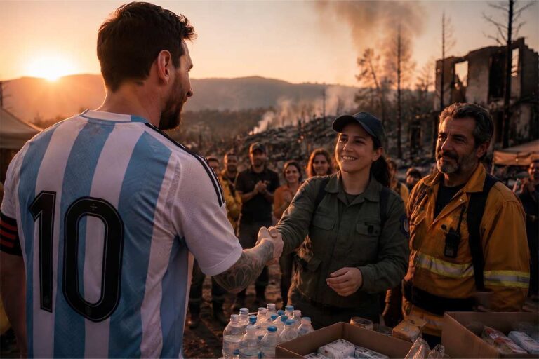 Messi dona más de 90 mil dólares para apoyar reconstrucción tras incendios