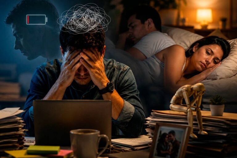 ¿Demasiado estrés laboral? Burnout puede afectar el deseo, la intimidad y la pareja
