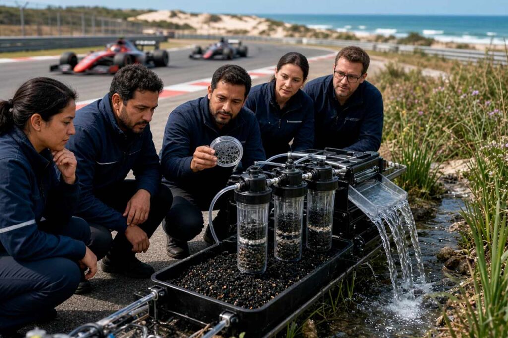 microplásticos de la F1