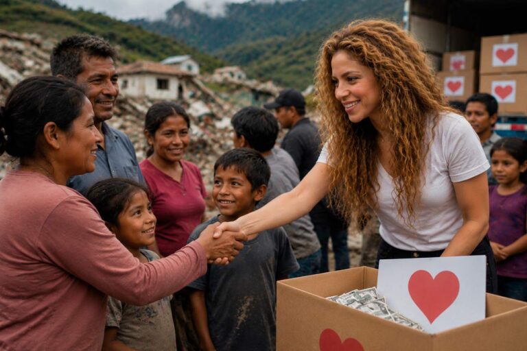 De la influencia al impacto: Shakira dona más de 1MDD tras el terremoto en Colombia