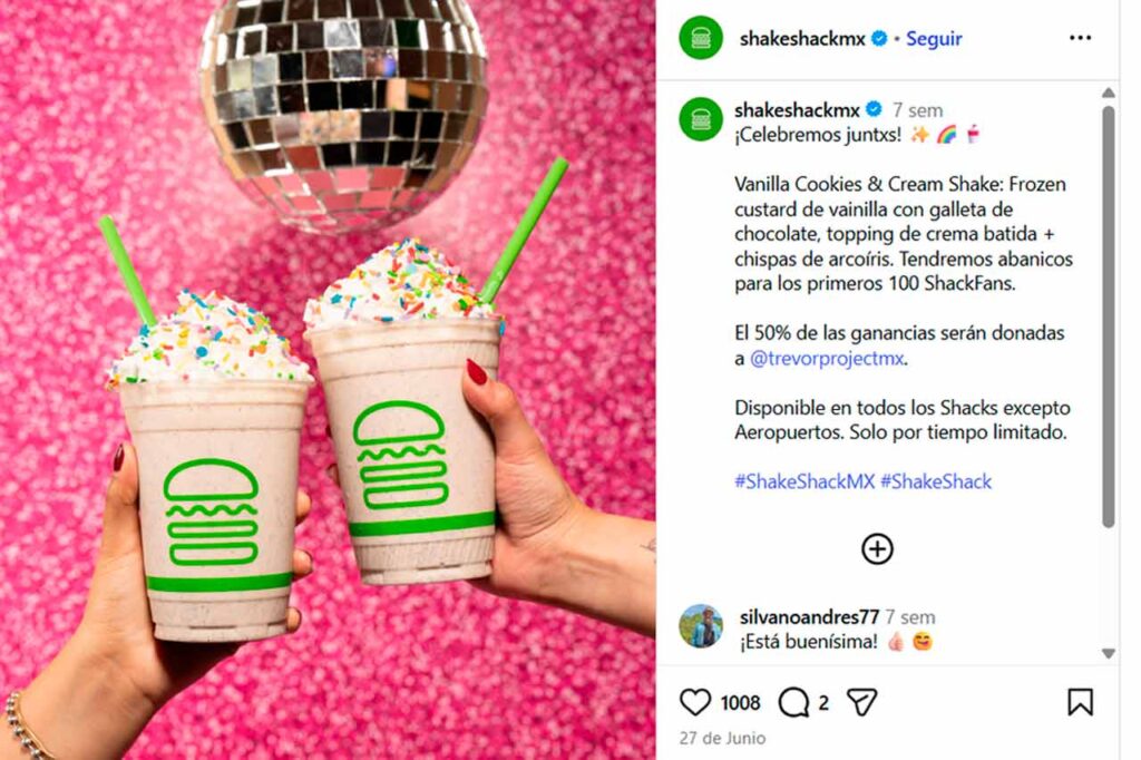 donaciones de Shake Shack