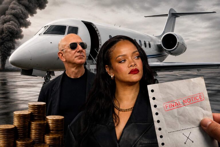 ¿Contaminan y tampoco pagan? Rihanna, Bezos y otros son señalados por sus jets privados
