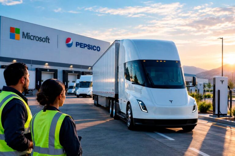 Microsoft y PepsiCo apuestan por los camiones eléctricos de Tesla con un pedido récord