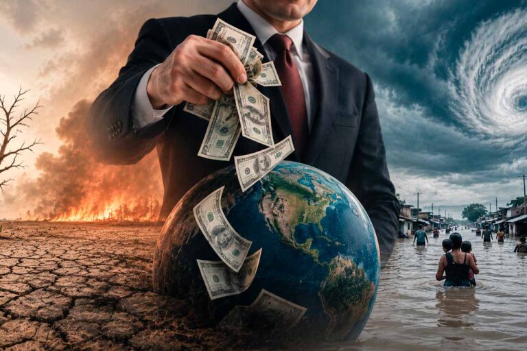La doble ganancia de los superricos: contaminar y sacar provecho de los desastres climáticos